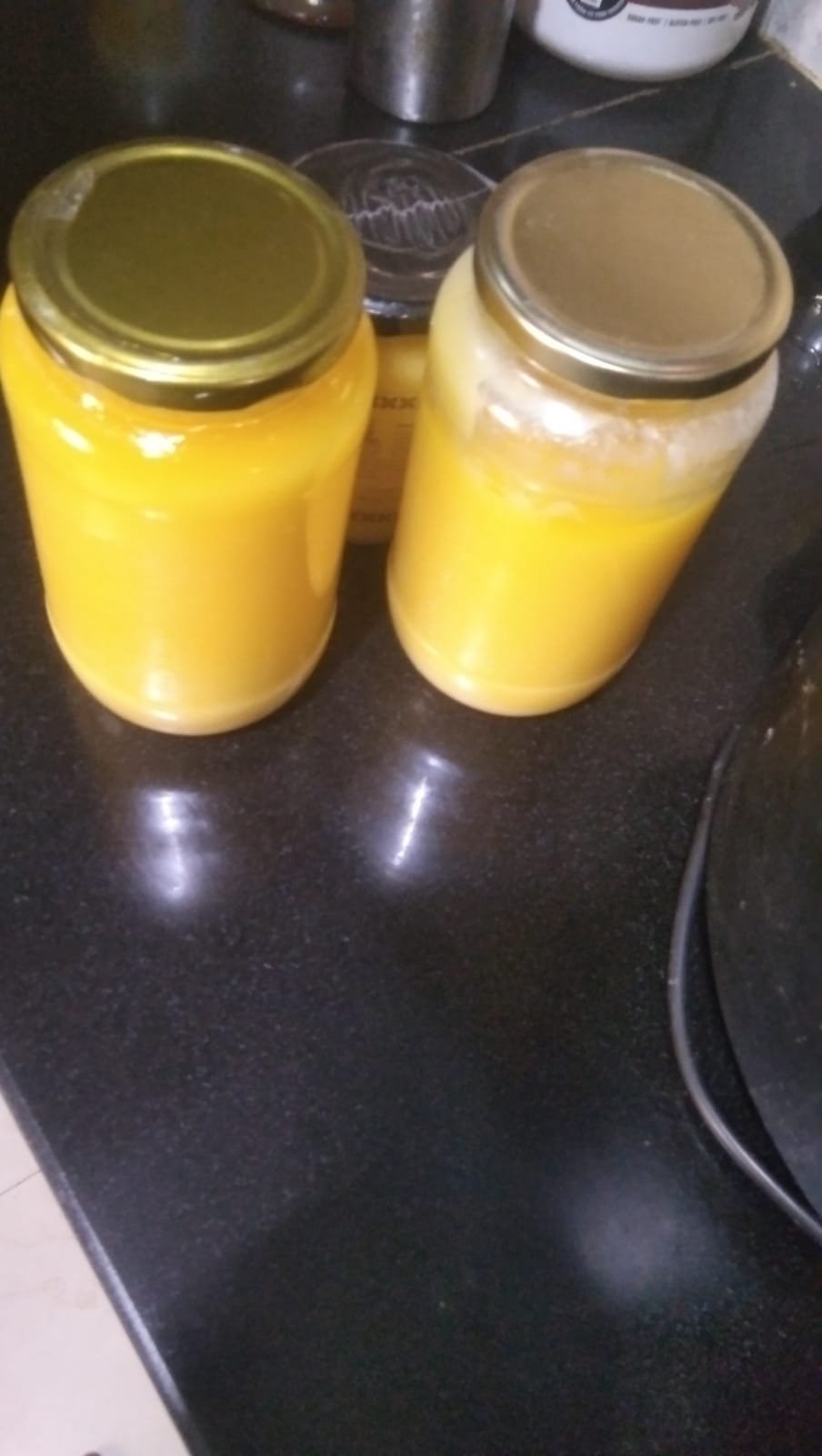 Traditional A2 desi cow ghee at the dairy farm